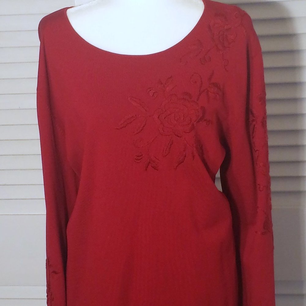 Josephine Chaus Brick Red Tunic